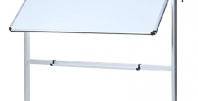 VIZ-PRO Pizarra Blanca Móvil de Doble Cara